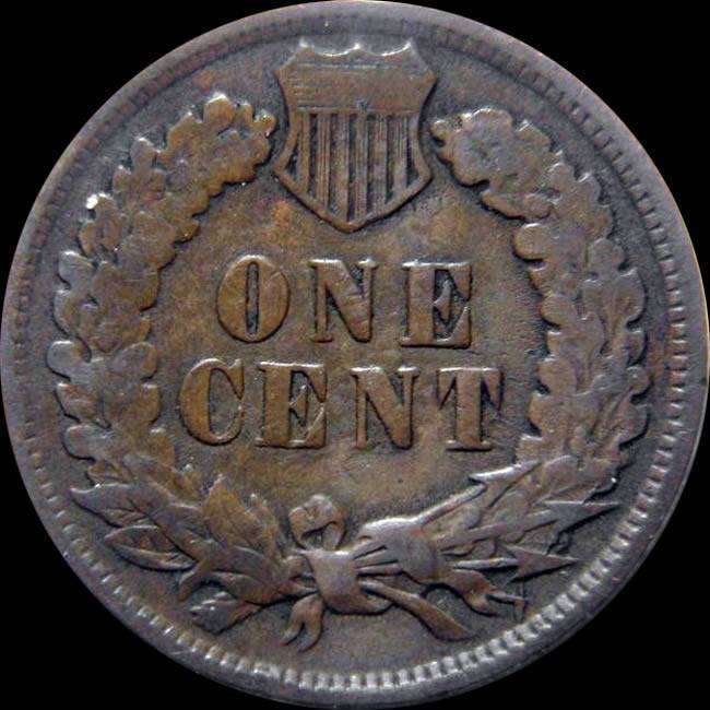 Neat-Old-1902-Indian-Head-Cent-W/Reverse-Die-Crack