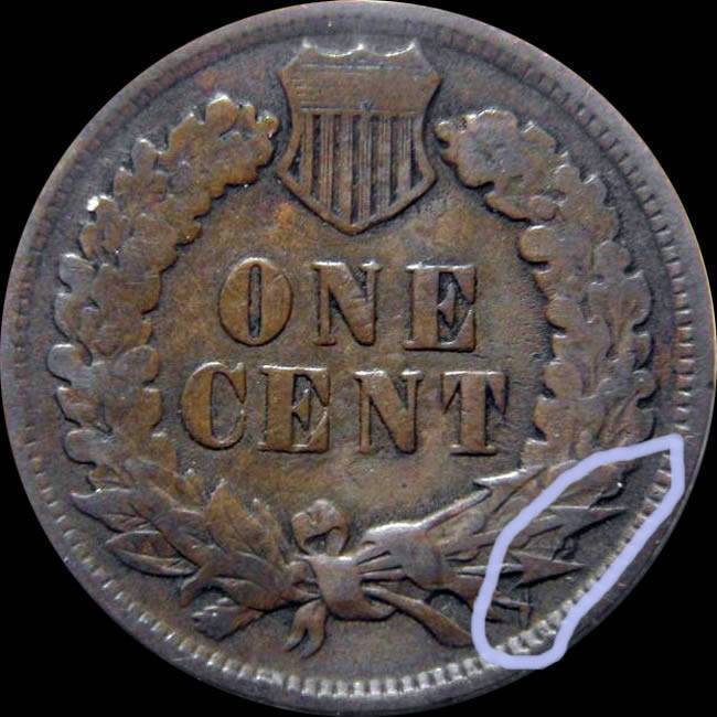 Neat-Old-1902-Indian-Head-Cent-W/Reverse-Die-Crack
