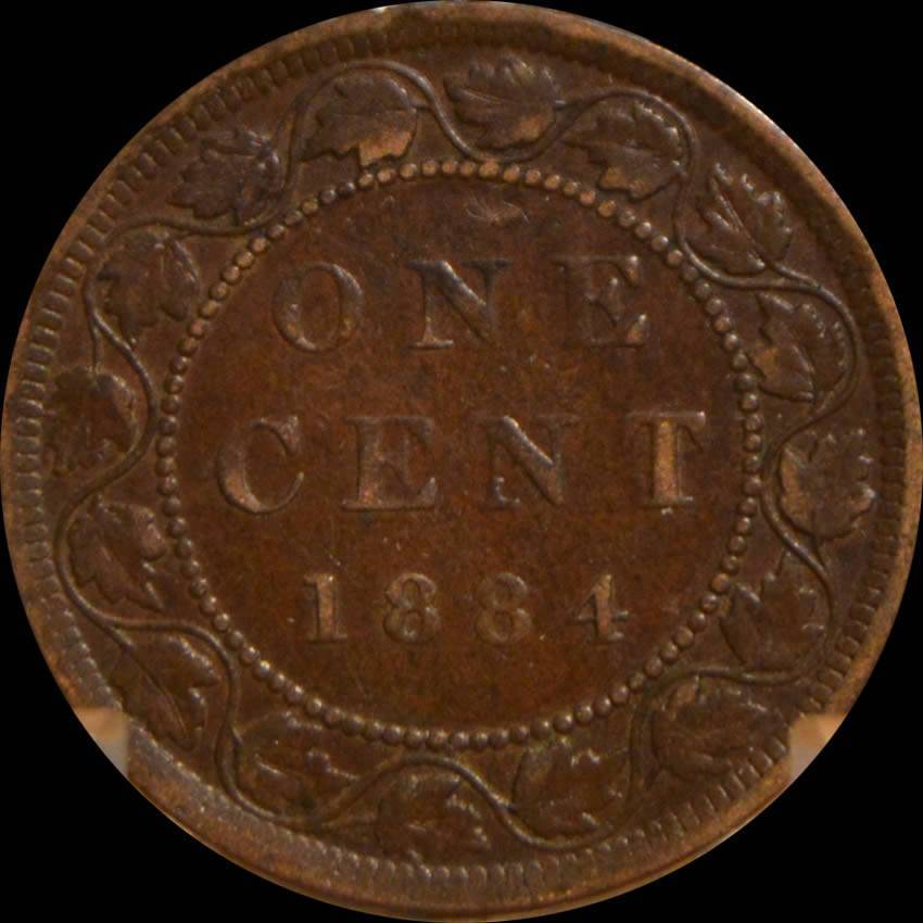 1884-Victoria-Large-Cent-For-Grading