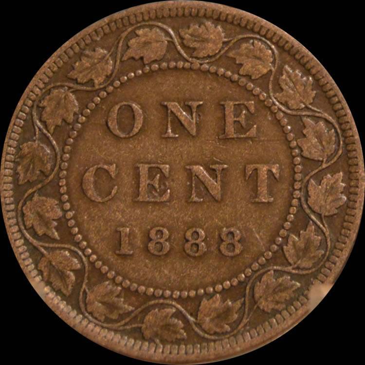 1888-Victoria-Large-Cent,-Possible-RPD-Or-Date-Doubling,-For-Grading