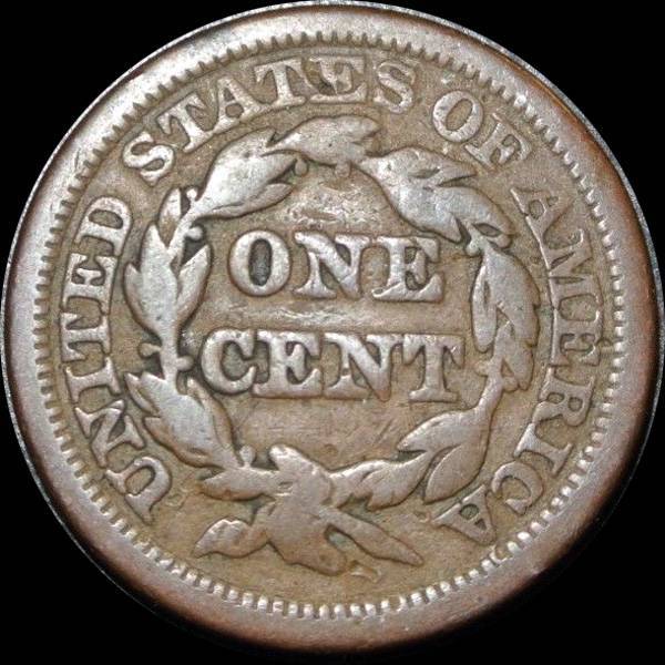 1845-Braided-Hair-Large-Cent-For-Grading