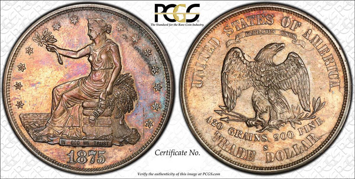 1875-S-Toned-Trade-Dollar-Vs.-PCGS