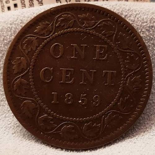 1859-Victoria-Large-Cent-For-Grading