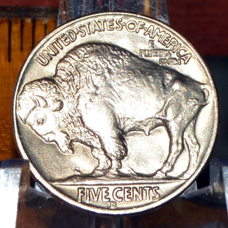 1938-D-Buffalo-Nickel-For-Grading,-Nicer-Raw-Coin,-AU-Or-Slider-Uncirc?
