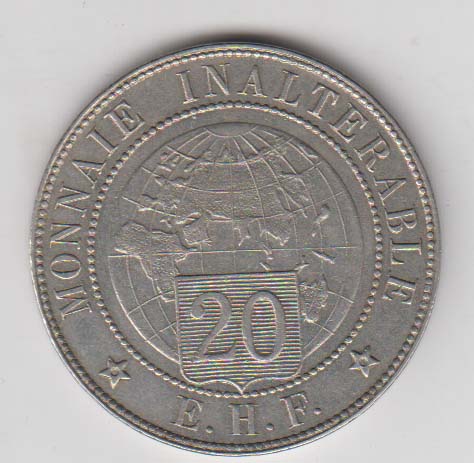 Market-Value-Of-France-20-Francs-Essai-Silver-Coin-1896-Year