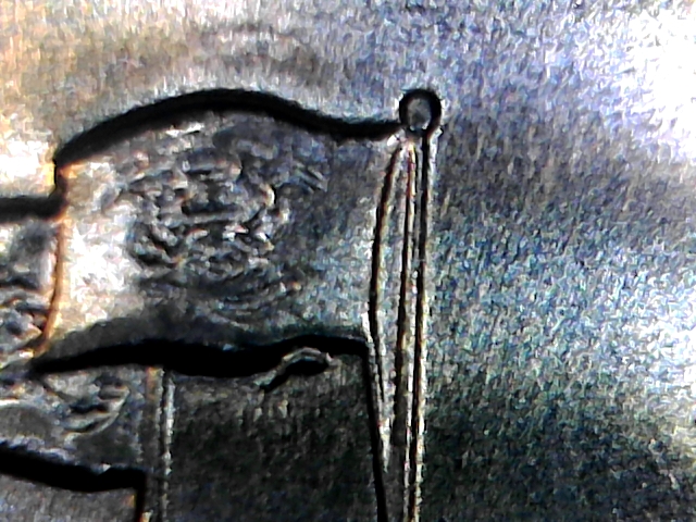 2019-S-Quarter-?-Die-Chipon-US-Flag.-Die-Brake-On-Right-Side-Flag.