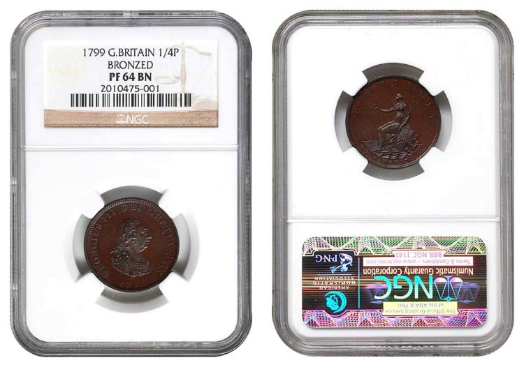 Great-Britain-1799-Farthing-Proof-Bronze