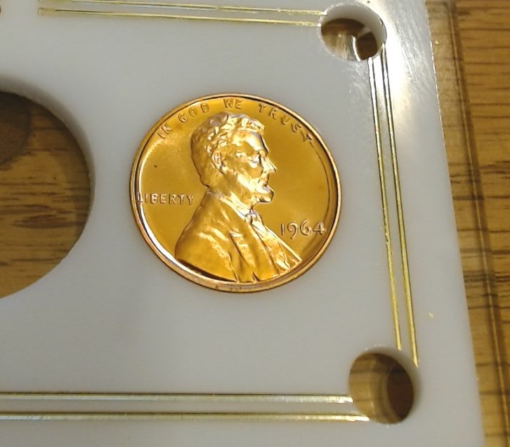 1964-Lincoln-Cent-From-US-Proof-Set