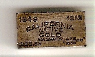 1915-Gold-Plated-Commemorative-Ingot.-Help!