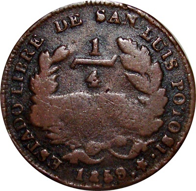 Pick-Up-#3:-Slp-Mexico-1/4-Real,-1859