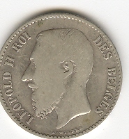 Grade-For-1866-Belgian-Franc