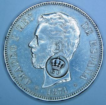 Fake-Or-Real?-Counter-Marked-Sapnish-5-Pesetas-1871---Azeros
