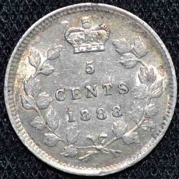 1888-5-Cent