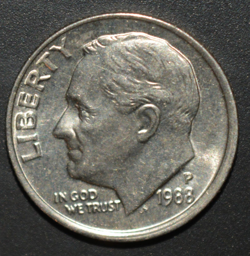 1988-P-Roosevelt-Dime-For-Grading