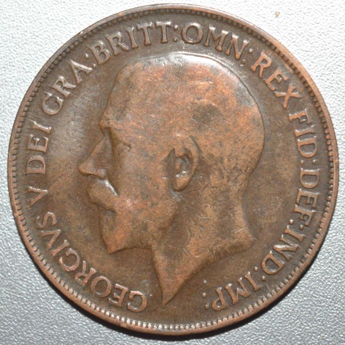 1918-H-British-Penny:-Die-Clash-Or-Ghost-Effect?