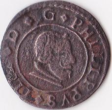 Topic:-16-Maravedies-1621-65---Felipe-Ivspain-1664