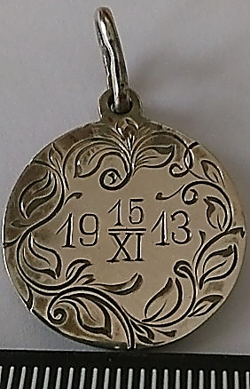 Unidentified-Poss.-Faberge-Russian-Medallion-Dated-Nov-15,-1913