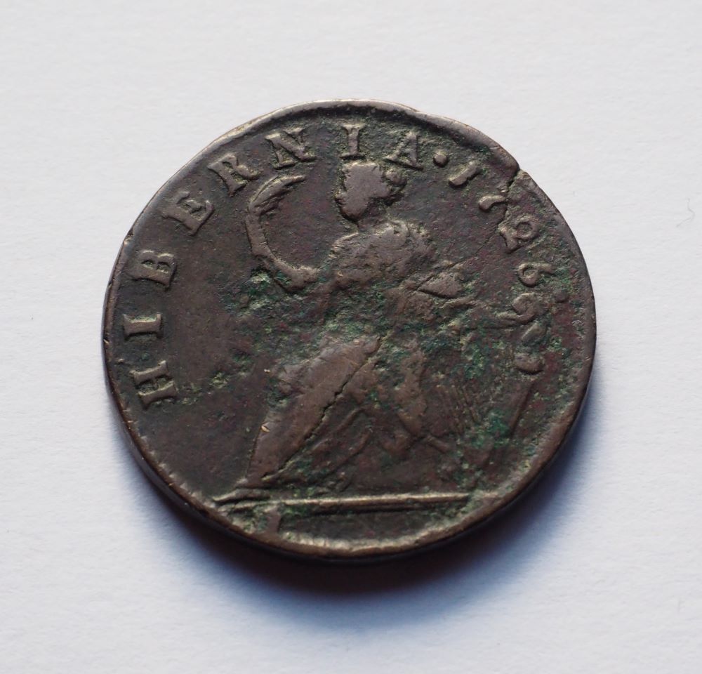 Hibernia-Half-Penny:-Ireland-Or-US-Colonial?