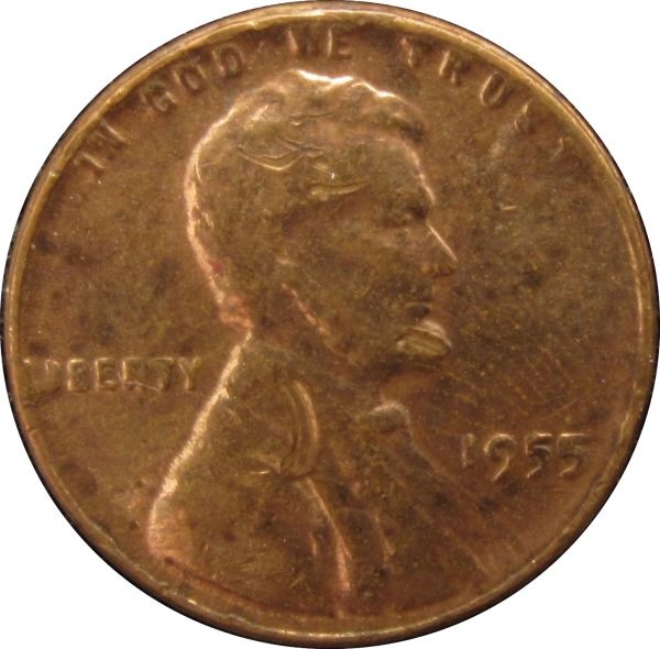 1955-Lincoln-With-Gouges-And-Mashed-Liberty,-What-Is-It?
