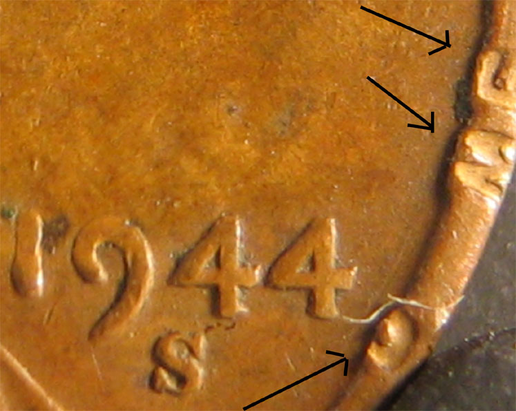 1944-S-Lincoln-Wheat-Cent-Two-Mintmarks---Date-In-Hair