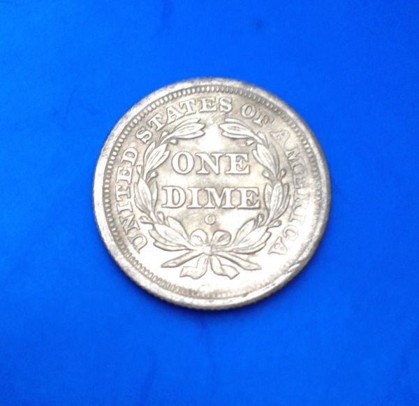 1849-Seated-American-Dime-From-Gold-Rush-Site-In-Panama