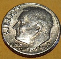 1977--Roosevelt-Dime-Error