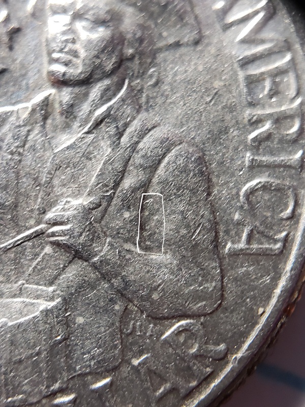 Quarter-1776-1976-D-Missing-Part-Or-Damge