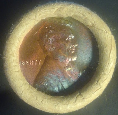 1942-D-Toned-OBW-Fed-Reserve-Lincoln-Wheat-Cent-Roll