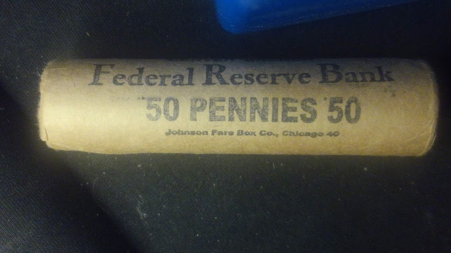 1942-D-Toned-OBW-Fed-Reserve-Lincoln-Wheat-Cent-Roll