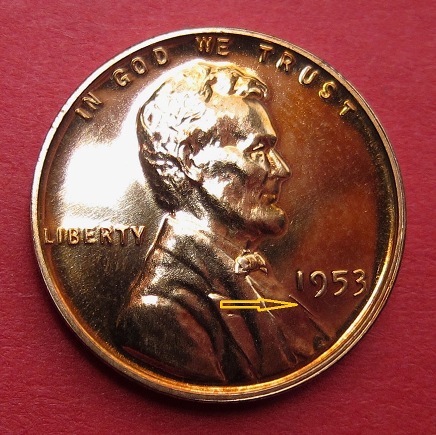 1953-Proof-Lincoln-Wheat-Cent-Re-Engraved-Die---FS-401