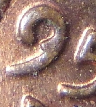 1958-D-Lincoln-Wheat-Cent--Die-Anomaly-On-The-9-Of-The-Date