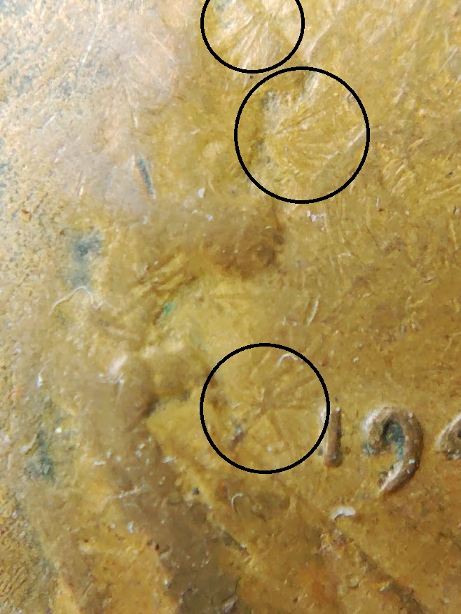 1942-P-Lincoln-Cent-Lamination,-Oxidized-Dark-