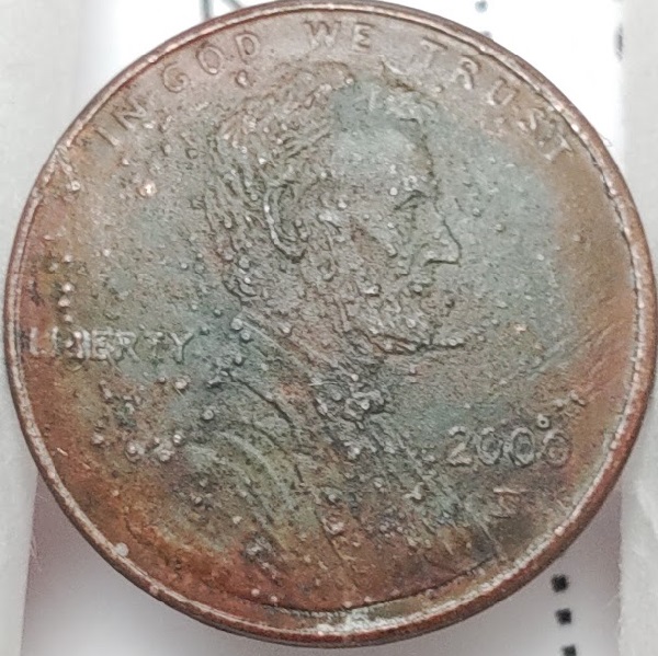 2000-D-Lincoln-Cent--Miniature-Copper-Plated-Wok
