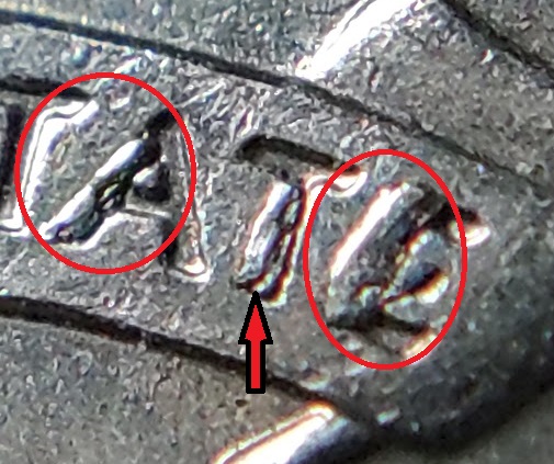 A-Couple-Of-Horses-Behinds.-2006-Nevada-Quarter--Die-Chips-On-Incuse-&-Raised-Devices.