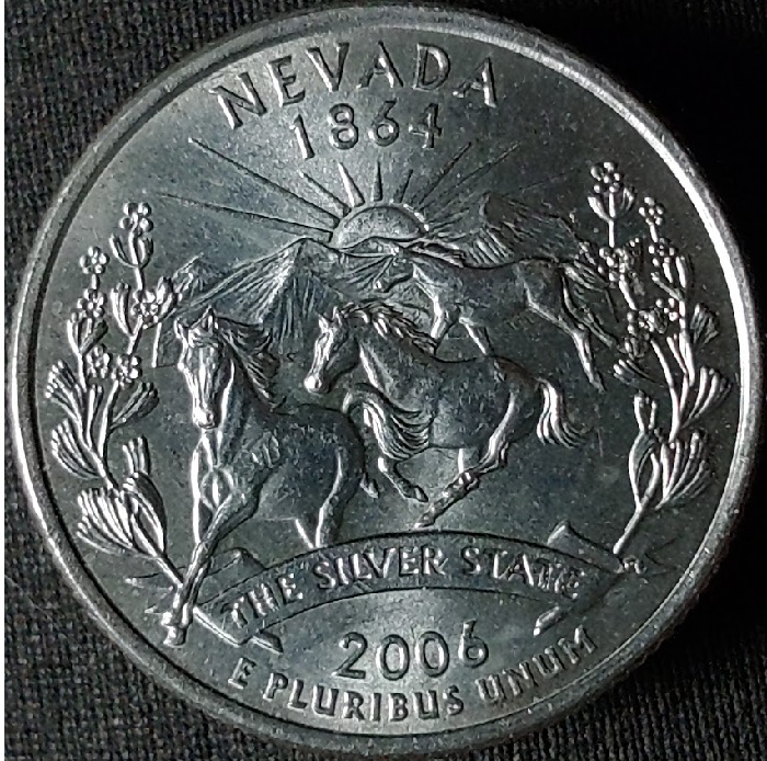 A-Couple-Of-Horses-Behinds.-2006-Nevada-Quarter--Die-Chips-On-Incuse-&-Raised-Devices.