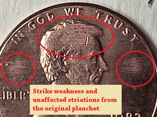1983-P-Lincoln-Cent-From-OBW--Weak-Strike-2.46g