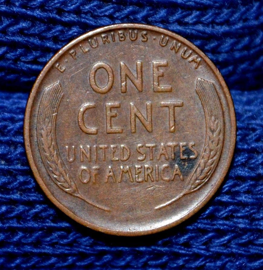 1931-S-Lincoln-Cent-With-Black-Spot-On-Reverse