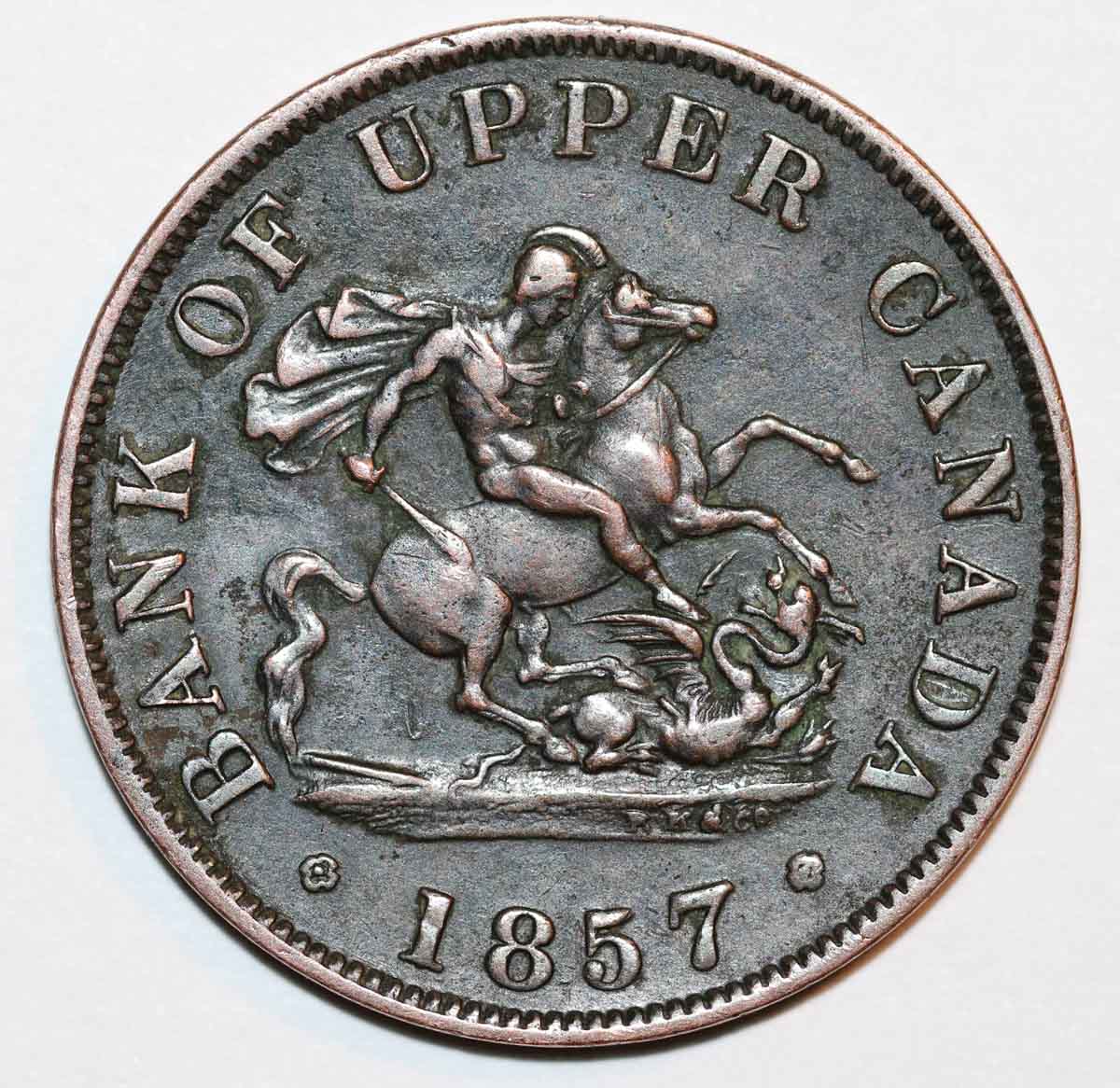 1857-St.-George-Half-Penny-Token---Variety?