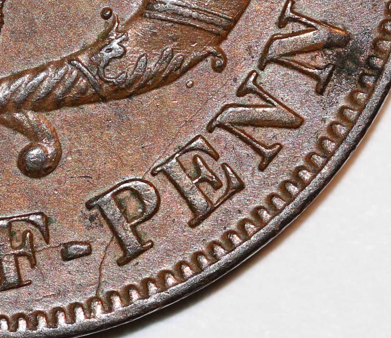 1852-St.-George-1/2-Penny-Token