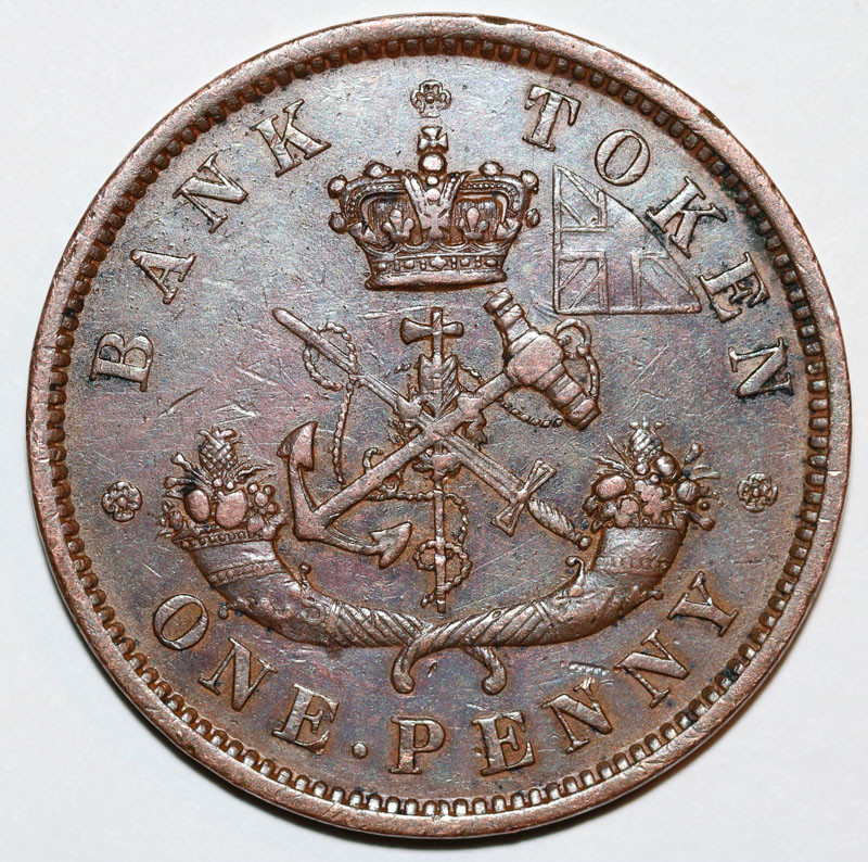 1852-Buc-One-Penny-Token,-Variety?