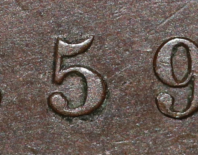 Probable-New-1859-Large-Cent-Haxby-Reverse-Die-And-Die-Pair