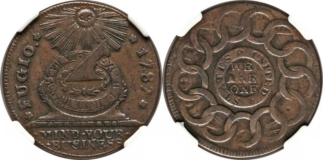 1787-Fugio-With-Hole-In-The-Middle---Opinion-On-Value
