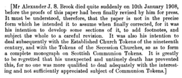 Communion-Tokens?