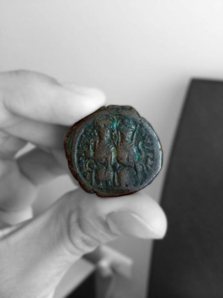Seated-Emperor-Byzantine-Coin!-Need-Help-ID
