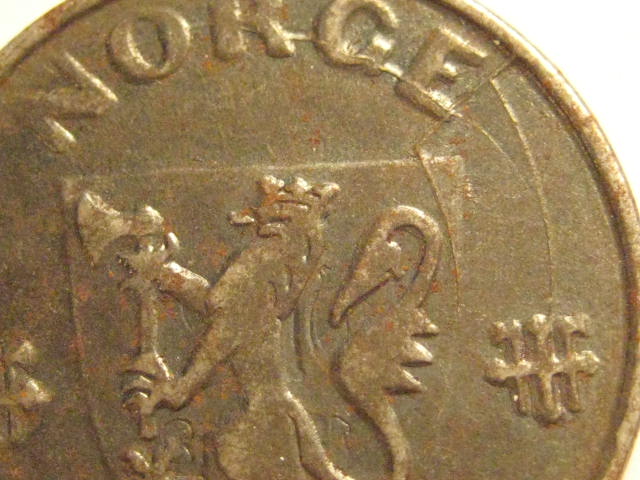 1942-Norway-5-Ore---Error-Strike-&-Die-Crack