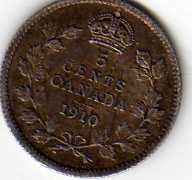 Canadian-5-Cents-1910-Pointed-Or-Round-Leaves-Part-2