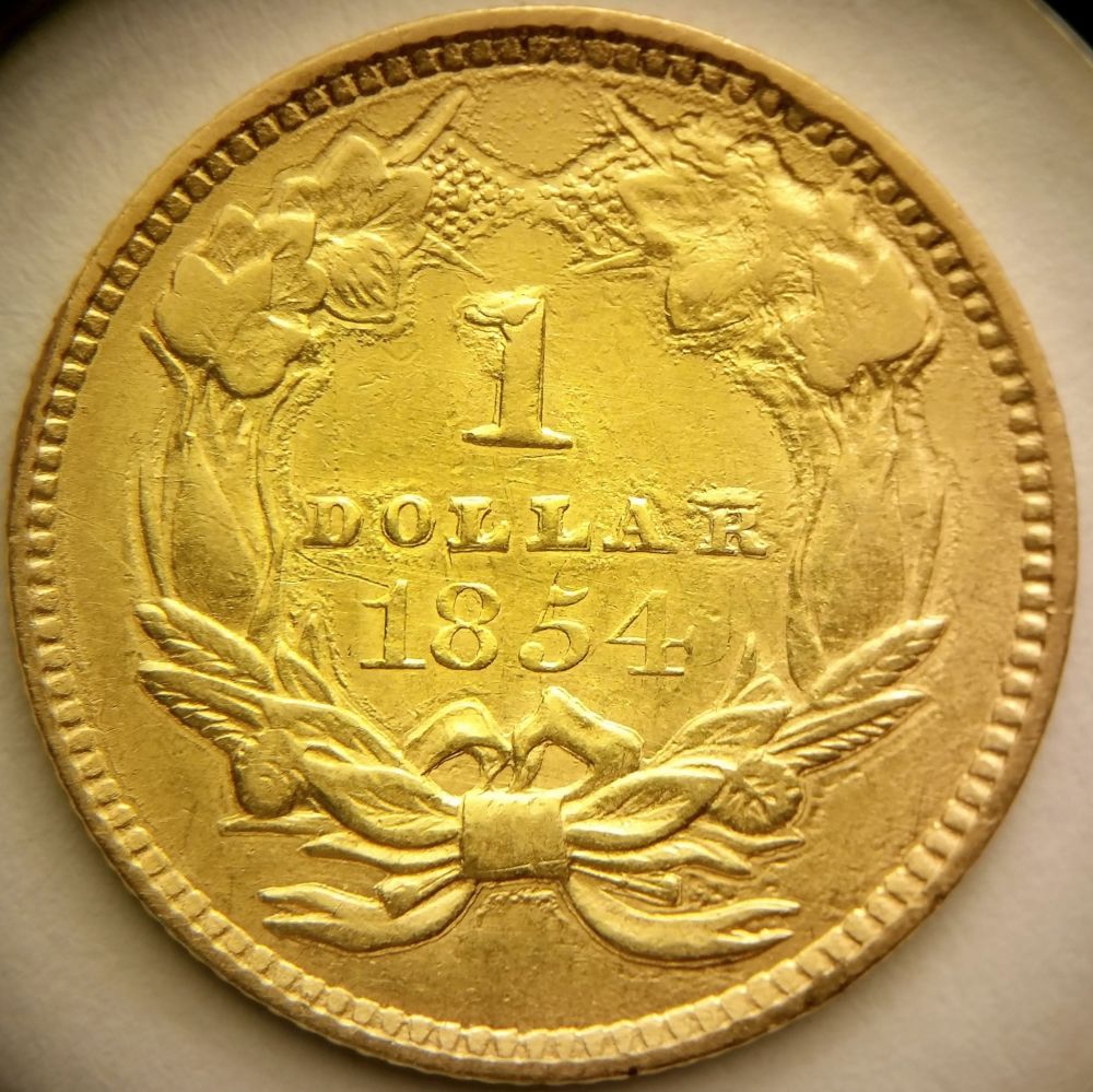 1854-Indian-Princess-Gold-Dollar---Variety-Or-A-Counterfeit?