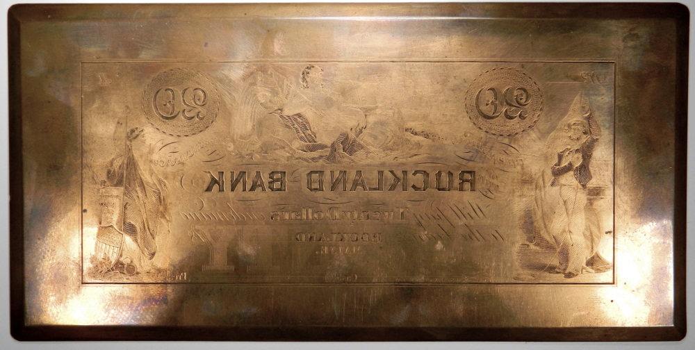 Maine-Obsolete-Printing-Plates-In-Original-Wax-Sealed-&-Keyed-Storage-Box!