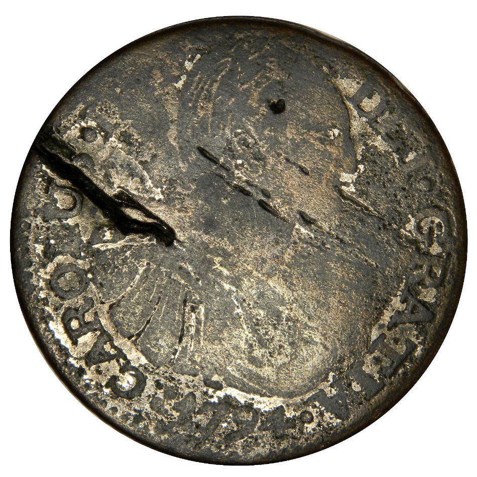 1794-8-Reales---Silver-Plated-Copper-Contemporary-Counterfeit---Value?