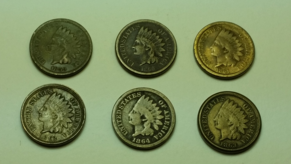 6-Indian-Head-Cents-1859-1864
